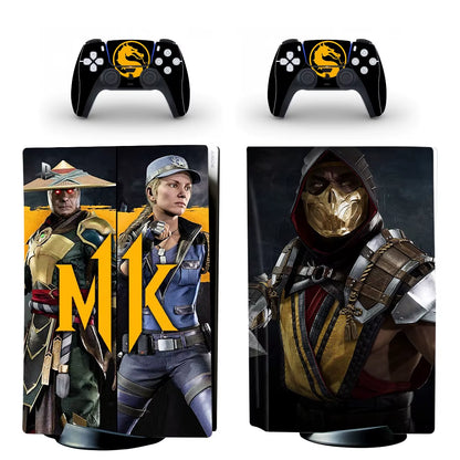 Mortal Kombat PS5 Disc Skin Sticker Protector Decal Cover for Console Controller PS5 Disk Skin Sticker Vinyl