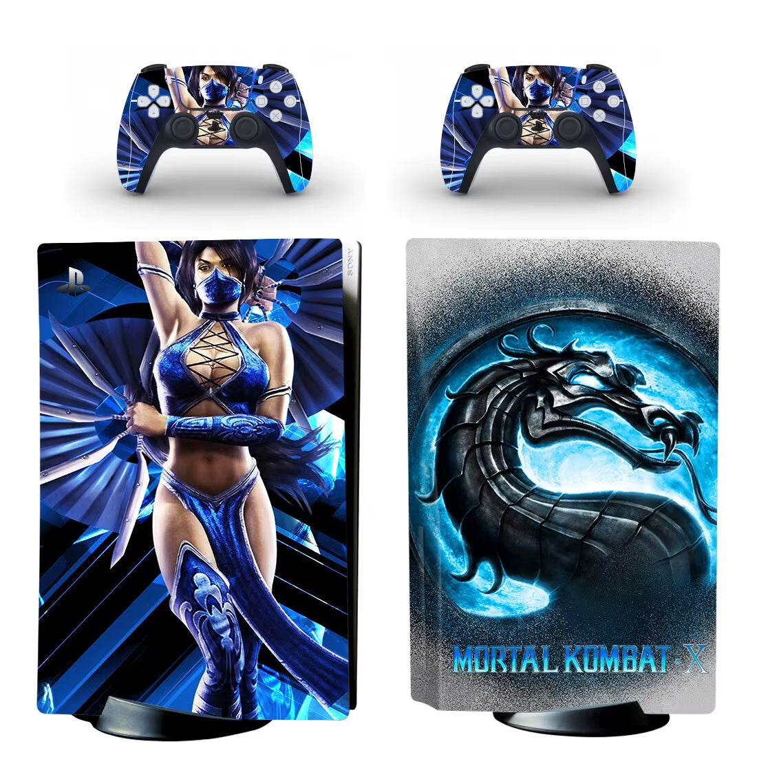 Mortal Kombat PS5 Disc Skin Sticker Protector Decal Cover for Console Controller PS5 Disk Skin Sticker Vinyl