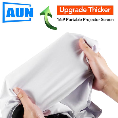 SALE |  Projector Screen 133/120/100 Inch Thicken Foldable Portable White Cloth Material for 1080P 4K 2K Home Theater