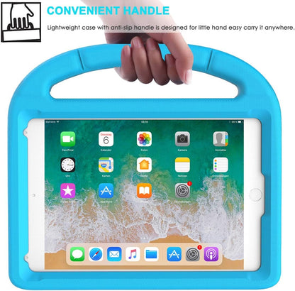 Ipad Mini 5/4/3/2/1 Case for Kids, Durable Shockproof Protective Handle Bumper Stand Cover with 2*Screen Protectors for 7.9 Inch Apple Ipad Mini 5Th/4Th/3Rd/2Nd/1St Generation, Blue