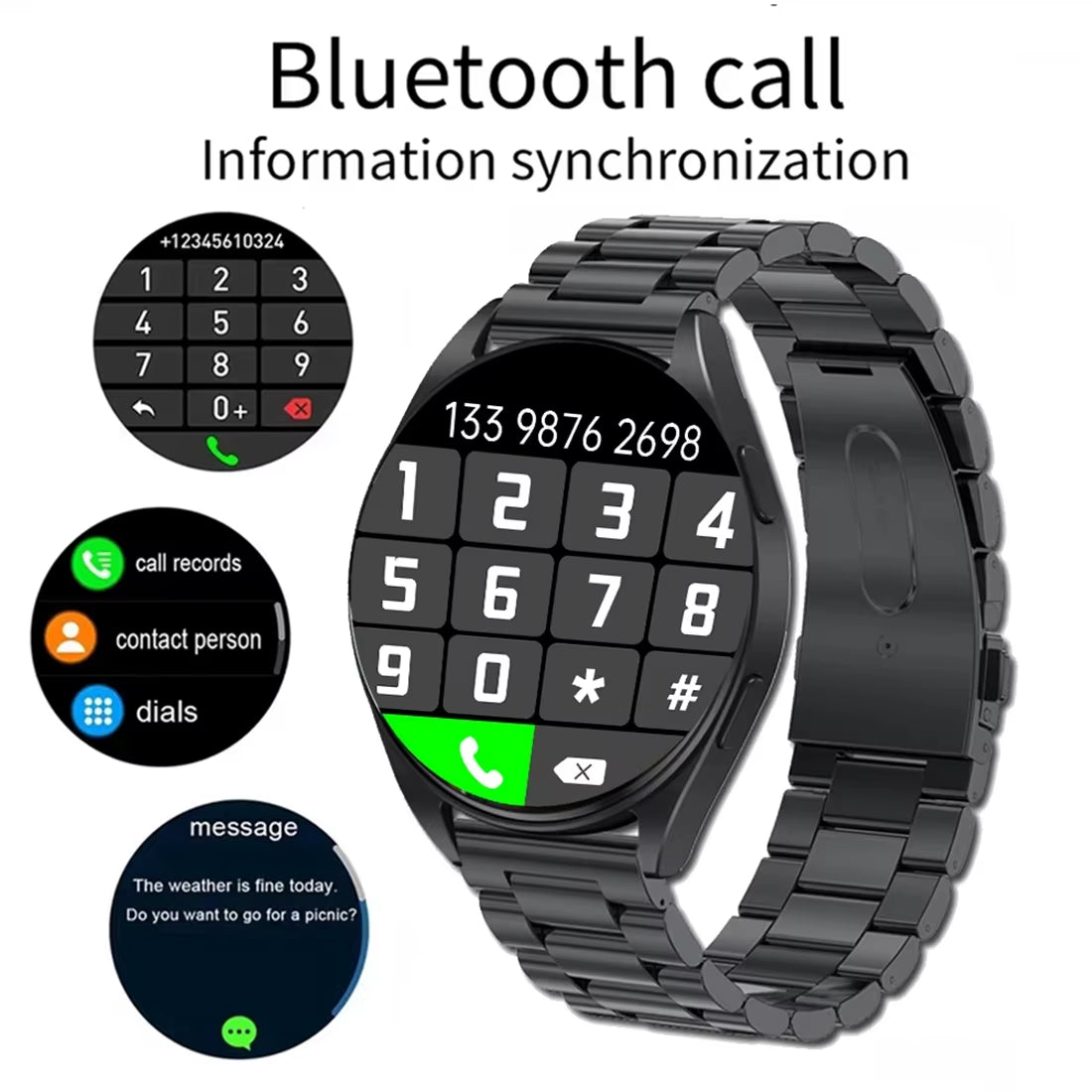 2024 New Bluetooth Call Smart Watch 7 Pro Heart Rate Custom Dials Sport Men Woman Smarthwhatch Health Monitor Smartwatch for Man