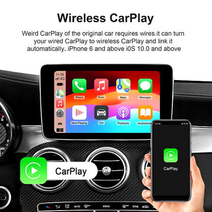 Android 13 Carplay Ai Box Wireless Android Auto Smart TV Box Car Intelligent System WIFI Support Netflix Youtube FOTA Upgrade