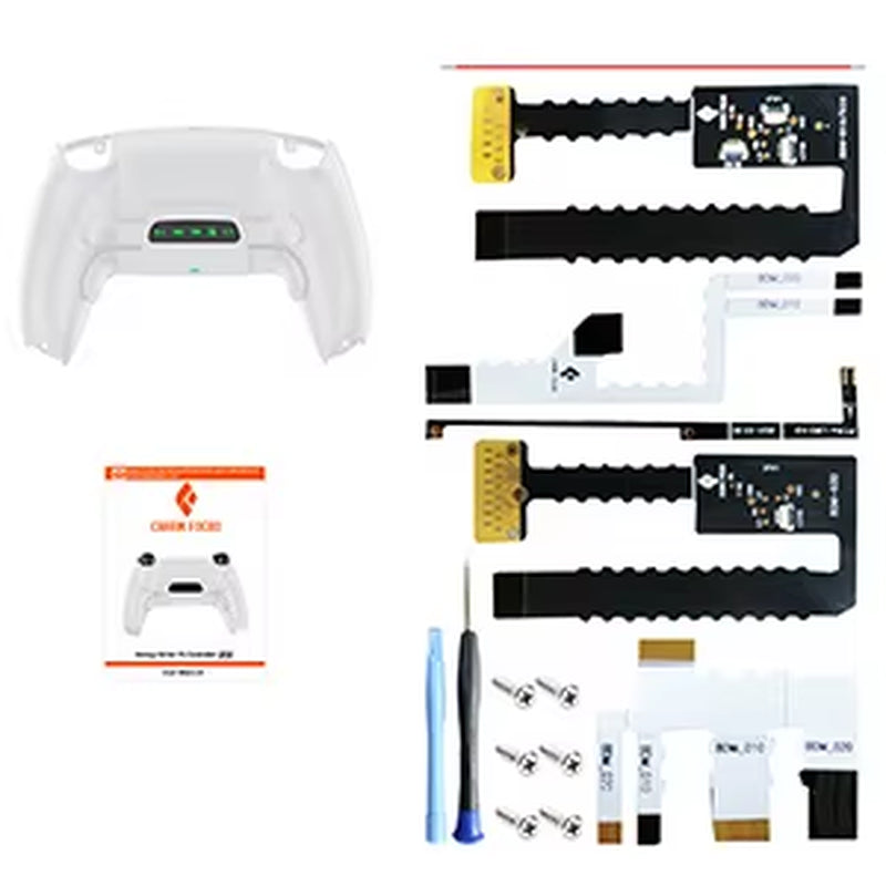 Remappable RISE 4.0 Remap Kit, Upgrade Board &Redesigned Back Shell & 4 Back Buttons for Ps5 Controller BDM-010&020&030&040&050