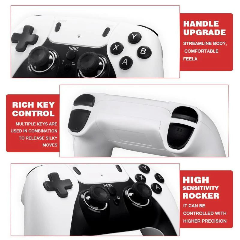 [Black Friday] Ntaanoo 2025 New Video Gamepad Console, 2.4G Dual Wireless Game Controller, Support 4K Game Graphics, over 42,000 Classic Retro Games, Best Christmas Gift for Boys!