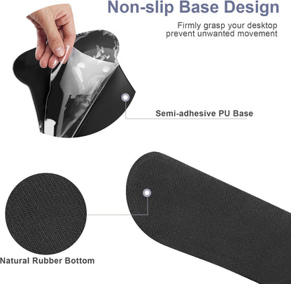 Keyboard Mouse Pad Wrist Rest, Gel Ergonomic Wrist Rest Support Mousepads,Non Slip Rubber Base Wrist Support with Memory Foam for Laptop Computer Home Office Work, Durable Comfortable,Cute Cat