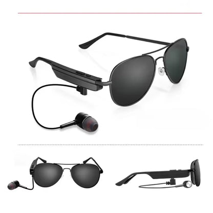 Smart Glasses Metal Frame Sunglasses Bluetooth Earphones Smart Bluetooth Sunglasses Bluetooth 5.0