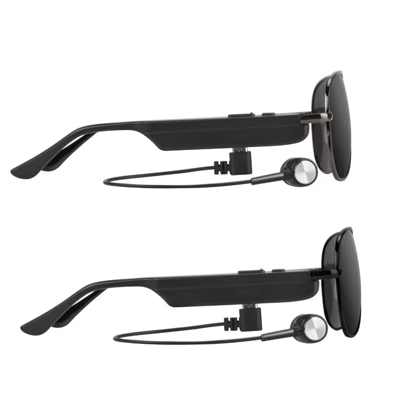 Smart Glasses Metal Frame Sunglasses Bluetooth Earphones Smart Bluetooth Sunglasses Bluetooth 5.0