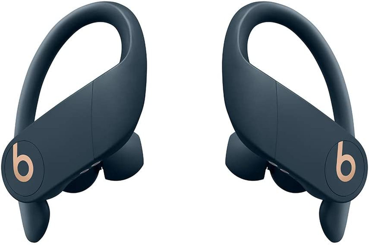 Power Pro Wireless Earphones -  H1 Headphone Chip, Class 1 Bluetooth, 9 Hours of Listening Time, Sweat Resistant Earbuds, Built-In Microphone - Navy