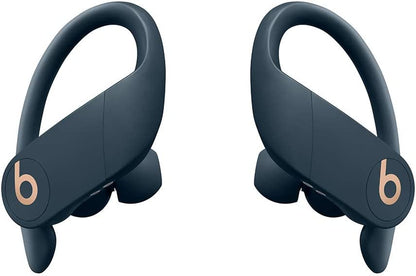 Power Pro Wireless Earphones -  H1 Headphone Chip, Class 1 Bluetooth, 9 Hours of Listening Time, Sweat Resistant Earbuds, Built-In Microphone - Navy